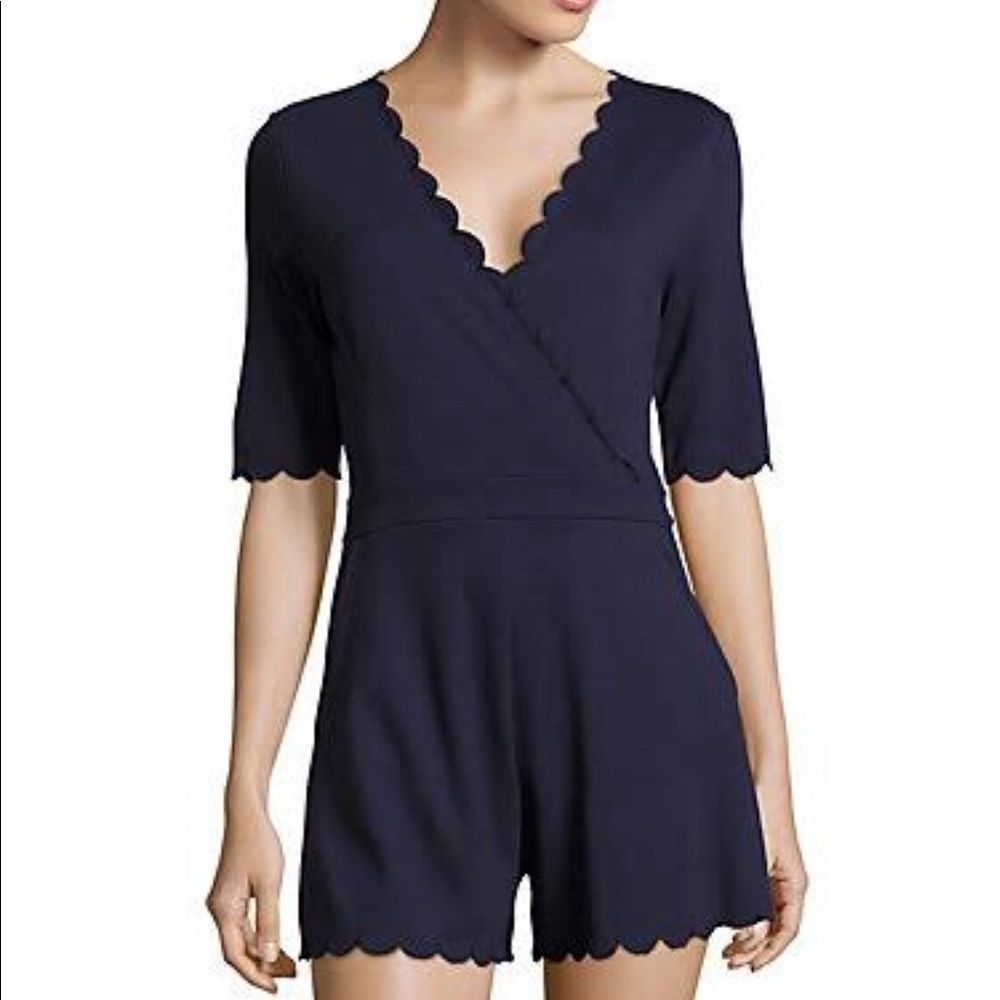French Connection Beau Scallop Romper